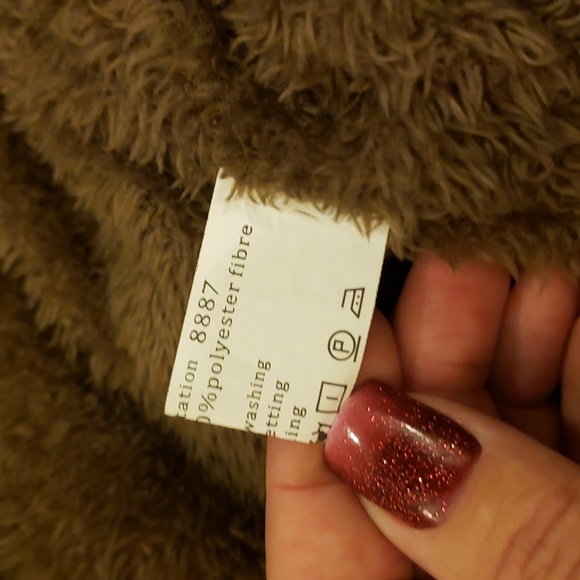 Z & I winter faux fur hoodie zip up army shelter downike new - Picture 8 of 9